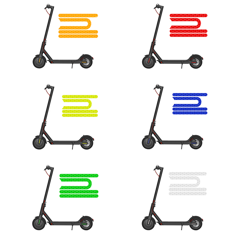 Spoke Reflector Set - 4 pçs/set scooter elétrico adesivo reflexivo