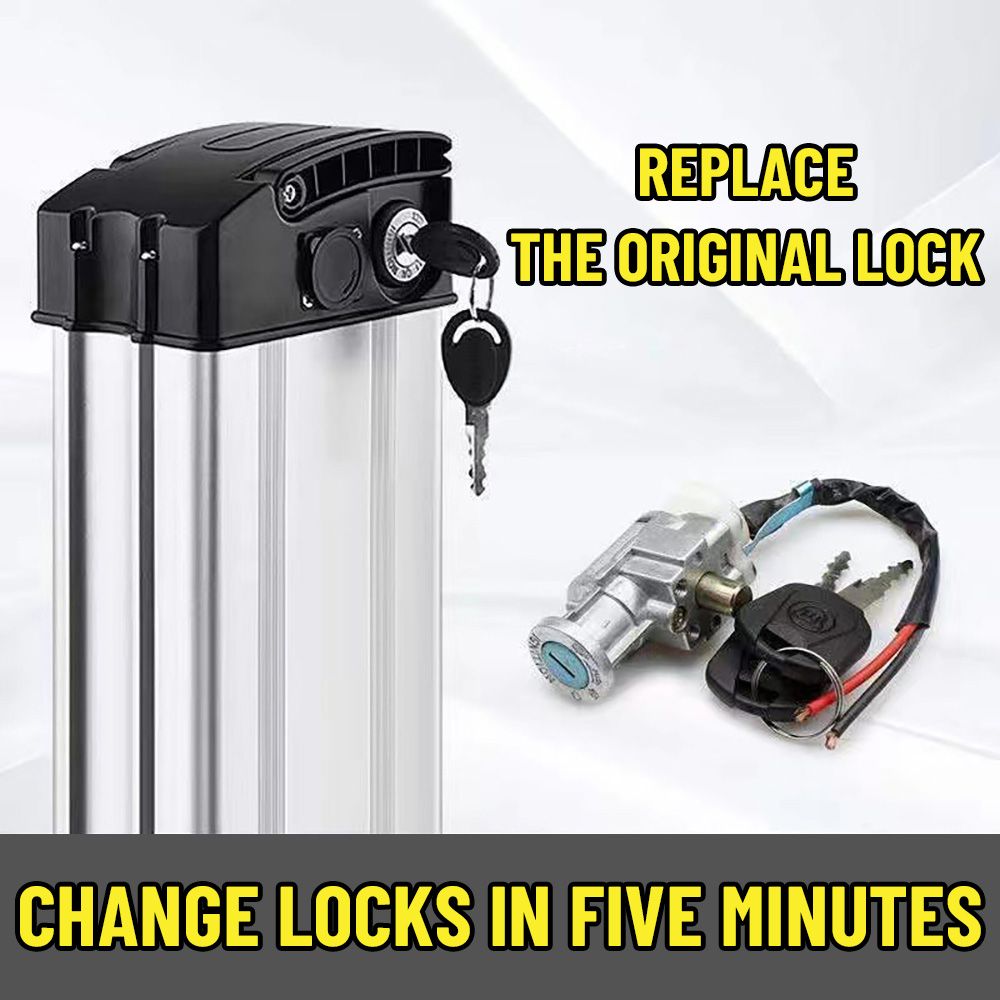 E-bike battery lock com 2 chav - Commuter Bike Lock avaliação e preço